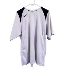 Nike lightweight Athletic Shirt “90” on back White/black Sphere Dry M